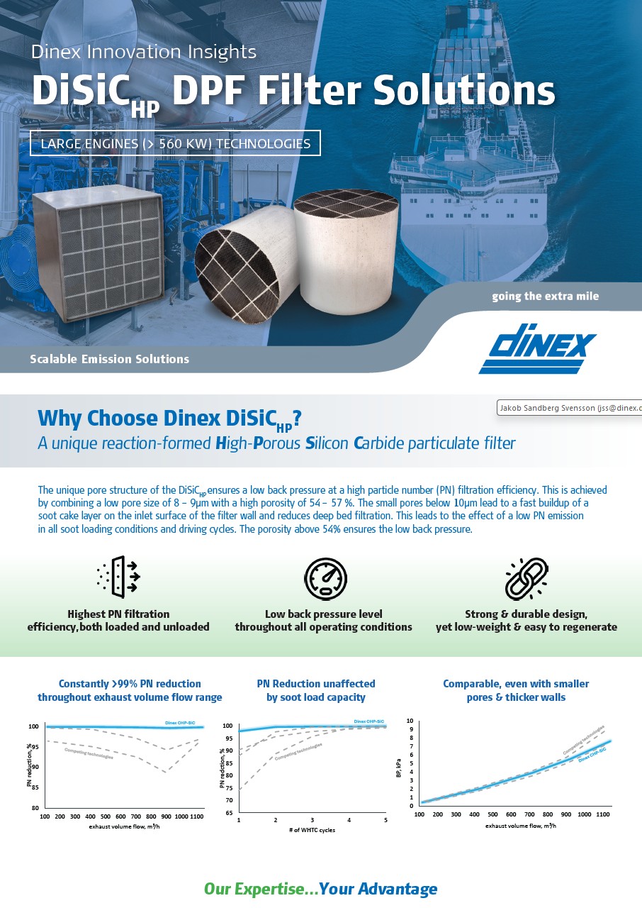 Large Engines - DiSiCHP DPF Filter Solutions