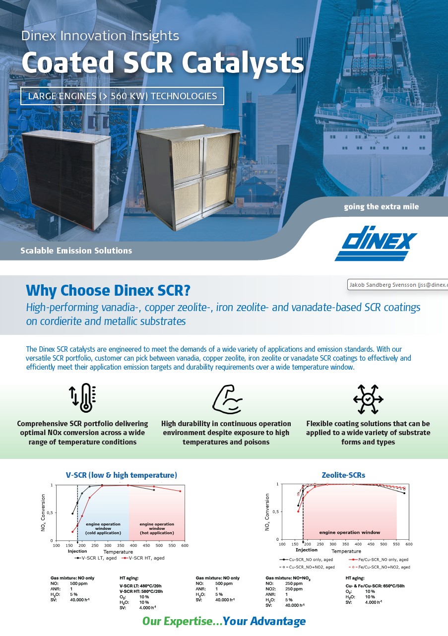 Large Engines - Coated SCR Catalysts
