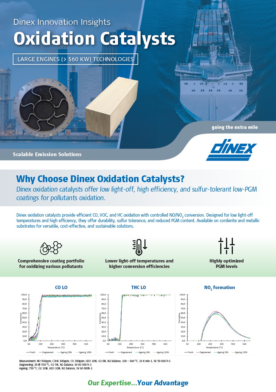 Large Engines - Oxidation Catalysts