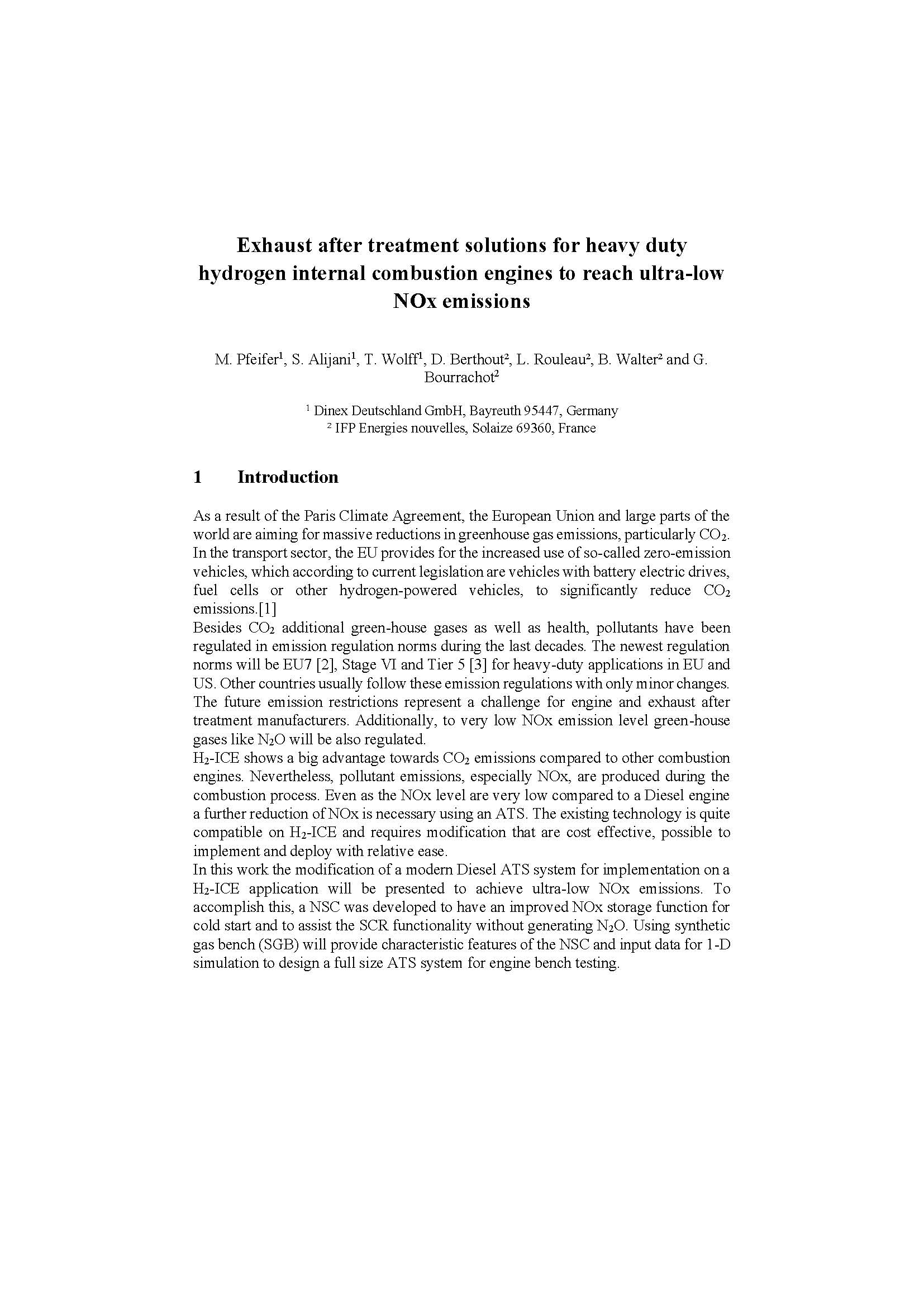 Exhaust ATS for heavy duty H2-ICE - ultra-low NOx emissions