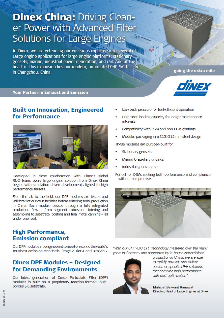 Driving Cleaner Power with Advanced Filter Solutions for Large Engines