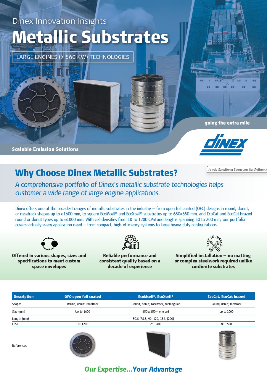 Large Engines - Metallic Substrates